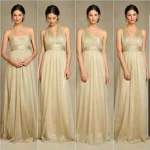 Jenny Yoo Gold Multi Dress